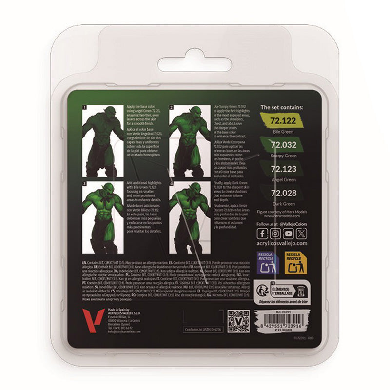 Vallejo Game Colour - Ork Skin Set 18ml