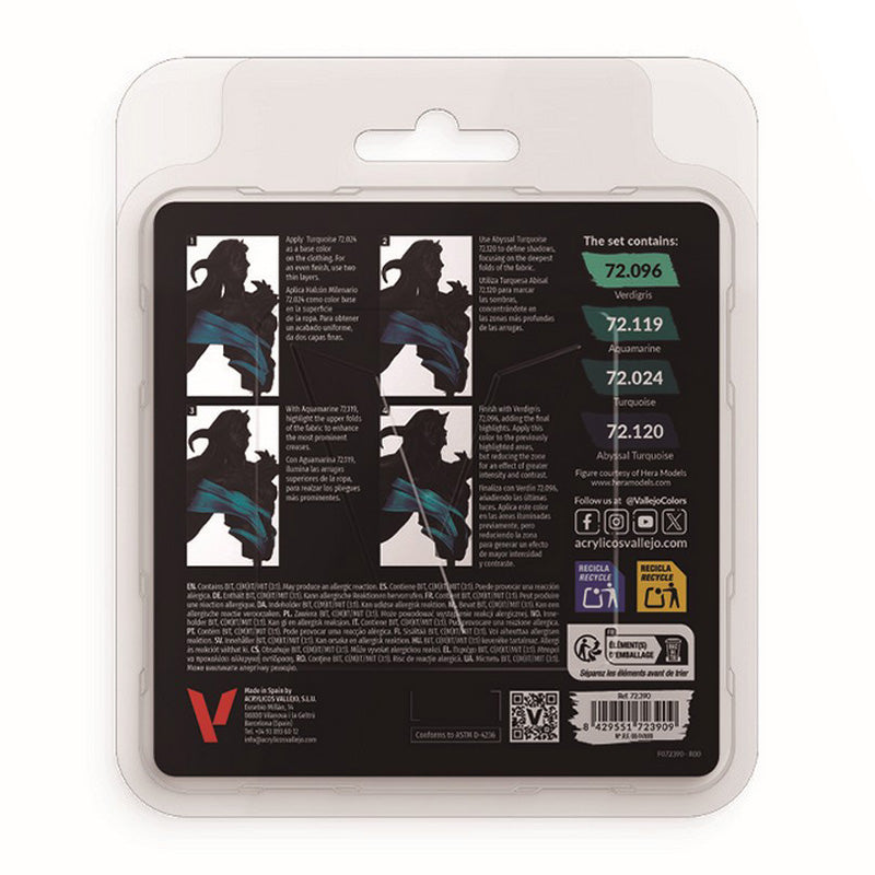 Vallejo Game Colour - Turquoise Color Set 18ml