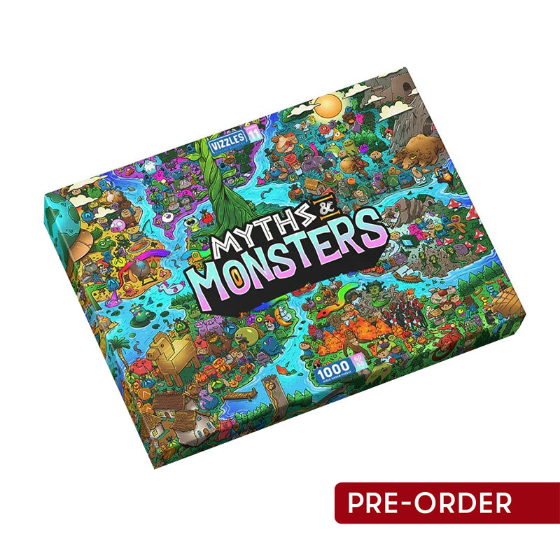 Vizzles Myths & Monsters 1000pc Jigsaw Puzzle