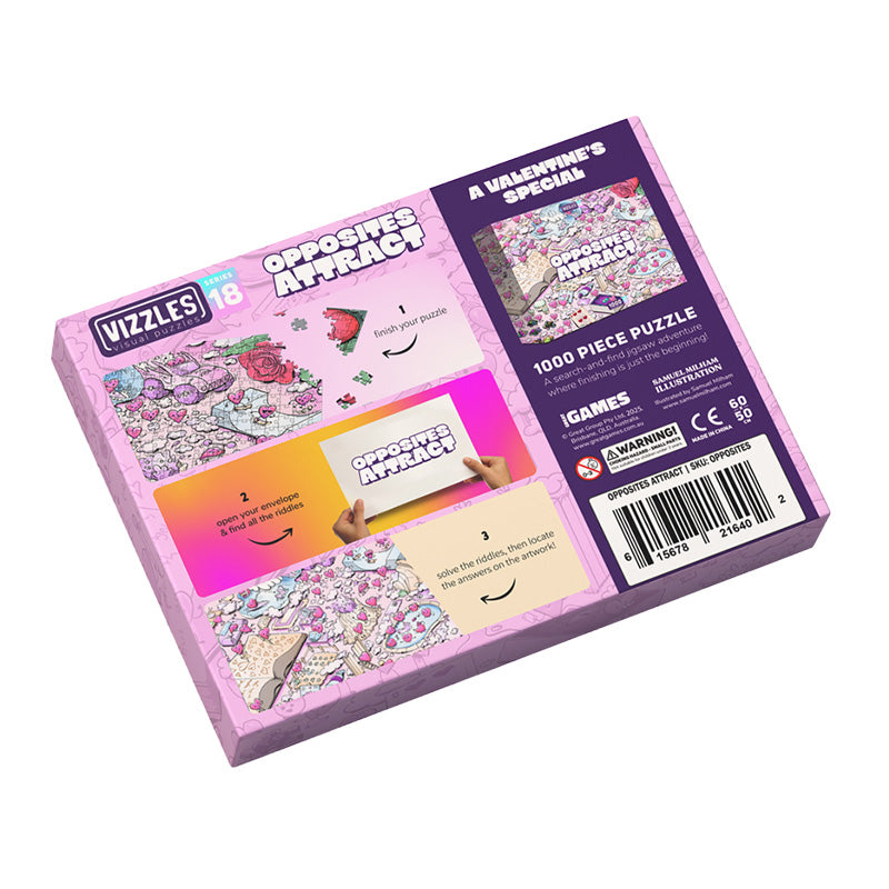 Vizzles Opposites Attract 1000pc Jigsaw Puzzle