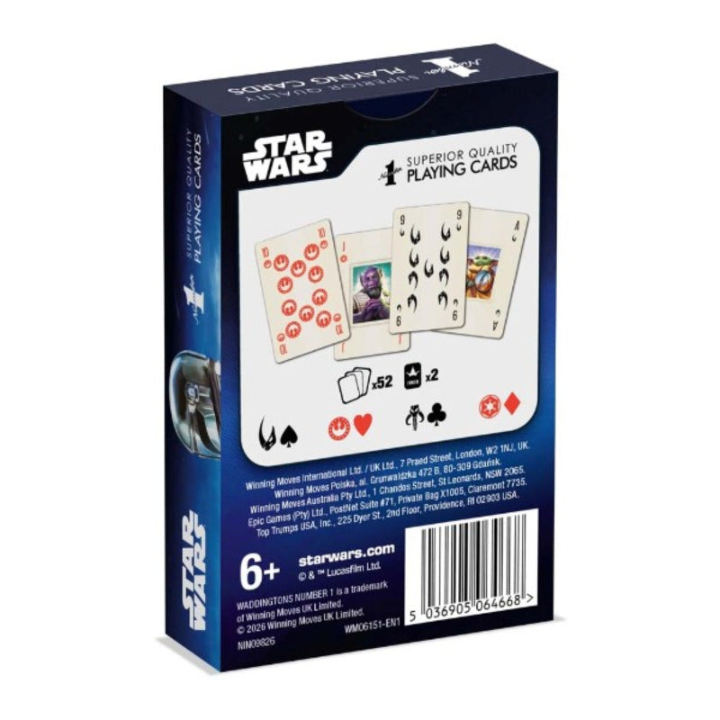Waddington's No 1 of London Mandalorian and Grogu Playing Cards