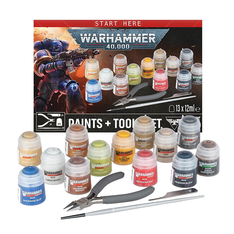Warhammer 40K Paint and Tools Set