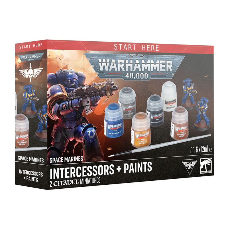 Warhammer 40K Space Marine Intercessors Paint Set