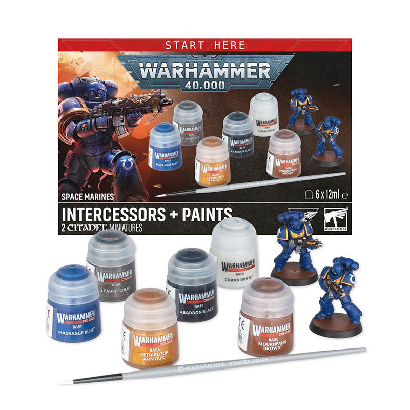 Warhammer 40K Space Marine Intercessors Paint Set