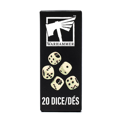 Warhammer Dice 20 Pack (Bone)