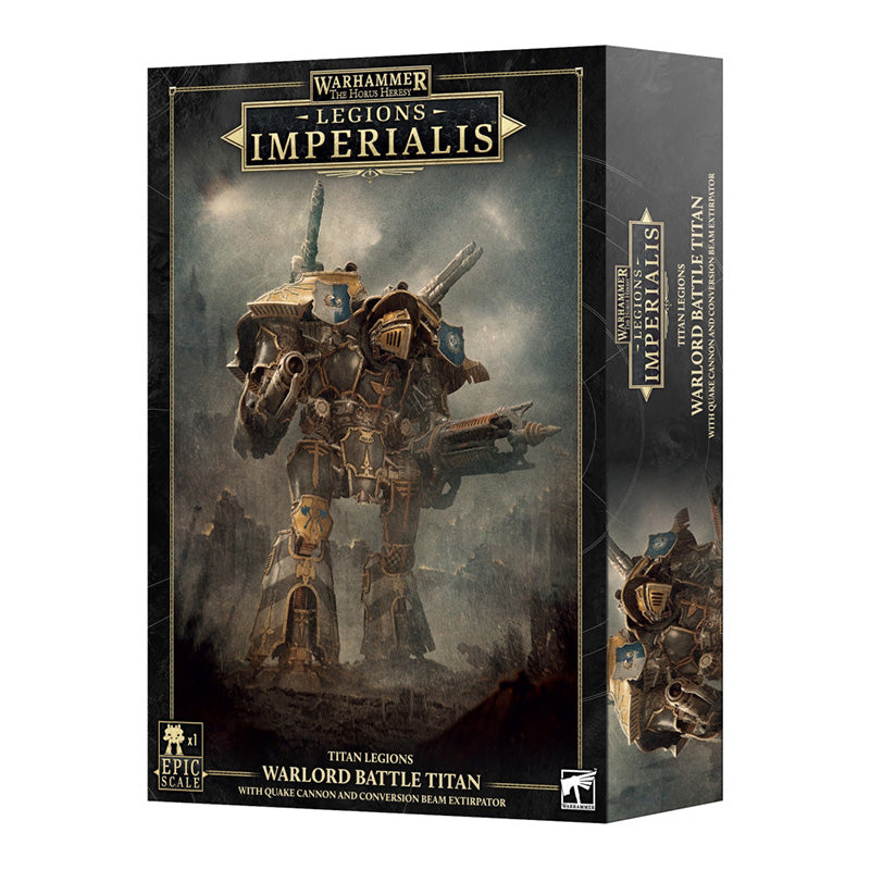 Warhammer Legions Imperialis Warlord Titan with Quake Cannon and Conversion Beam Extirpator