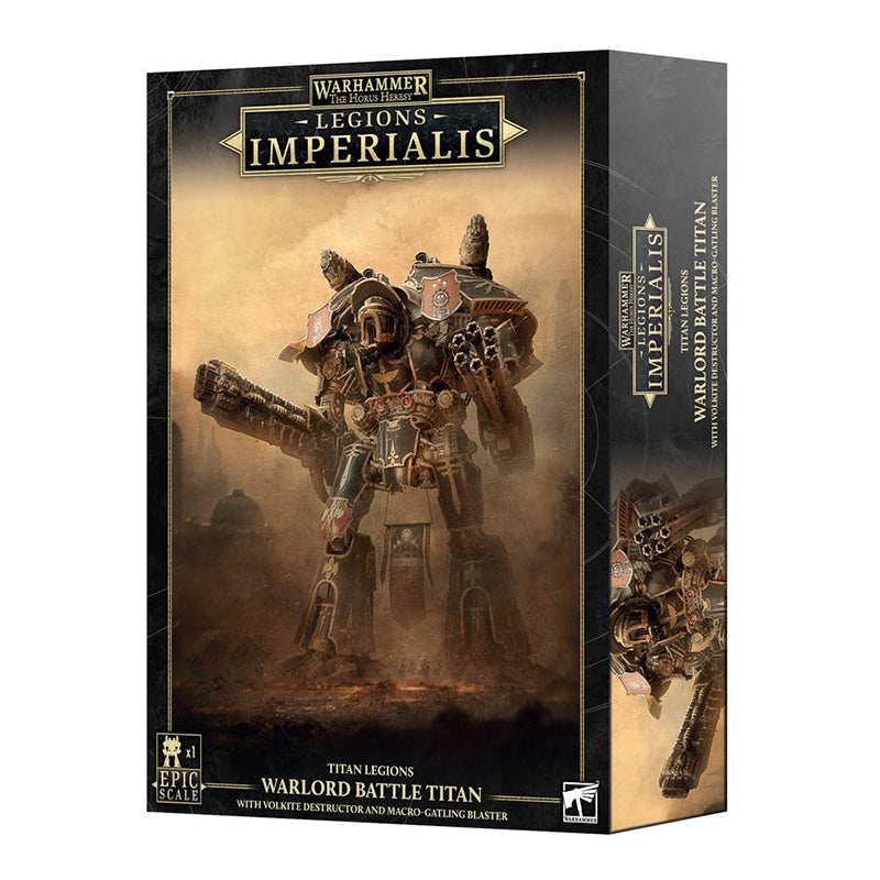 Warhammer Legions Imperialis Warlord Titan with Volkite Destructor and Macro-Gatling Blaster
