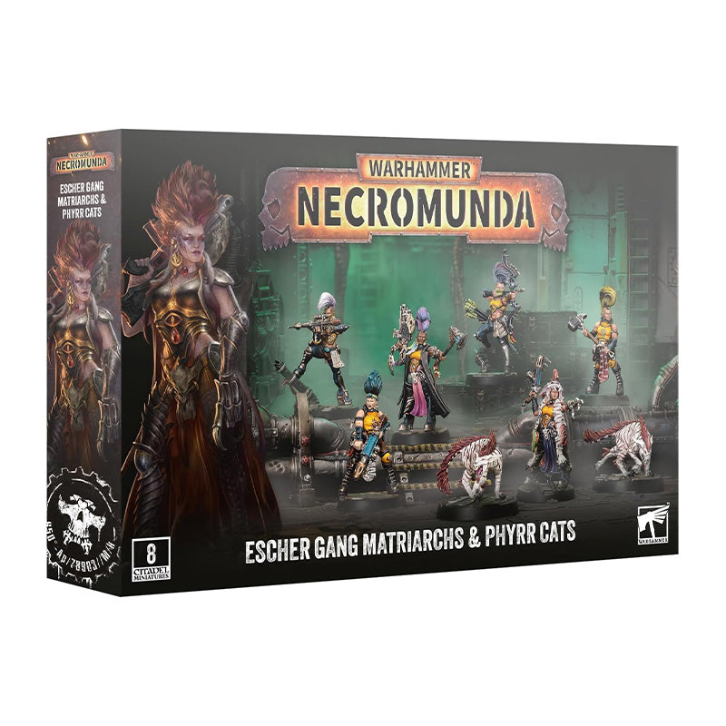 Warhammer Necromunda House Escher Gang Matriarchs and Phyrr Cats