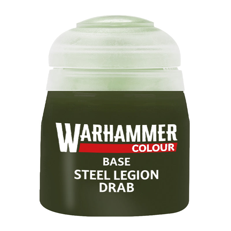 Warhammer Steel Legion Drab Base Paint (12ml)