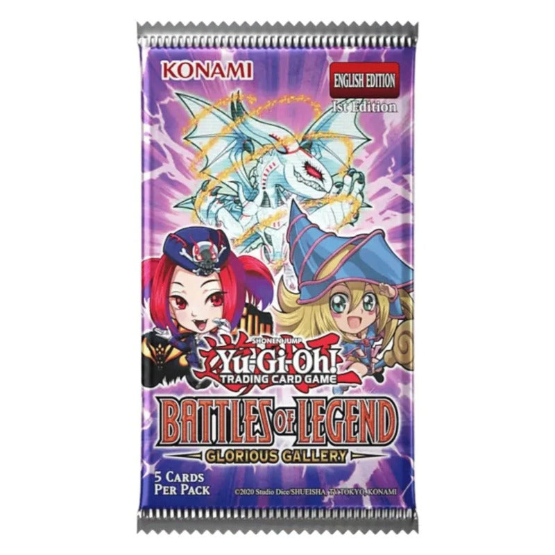 YuGiOh! Battles of Legend Glorious Gallery 3-Booster Tuckbox