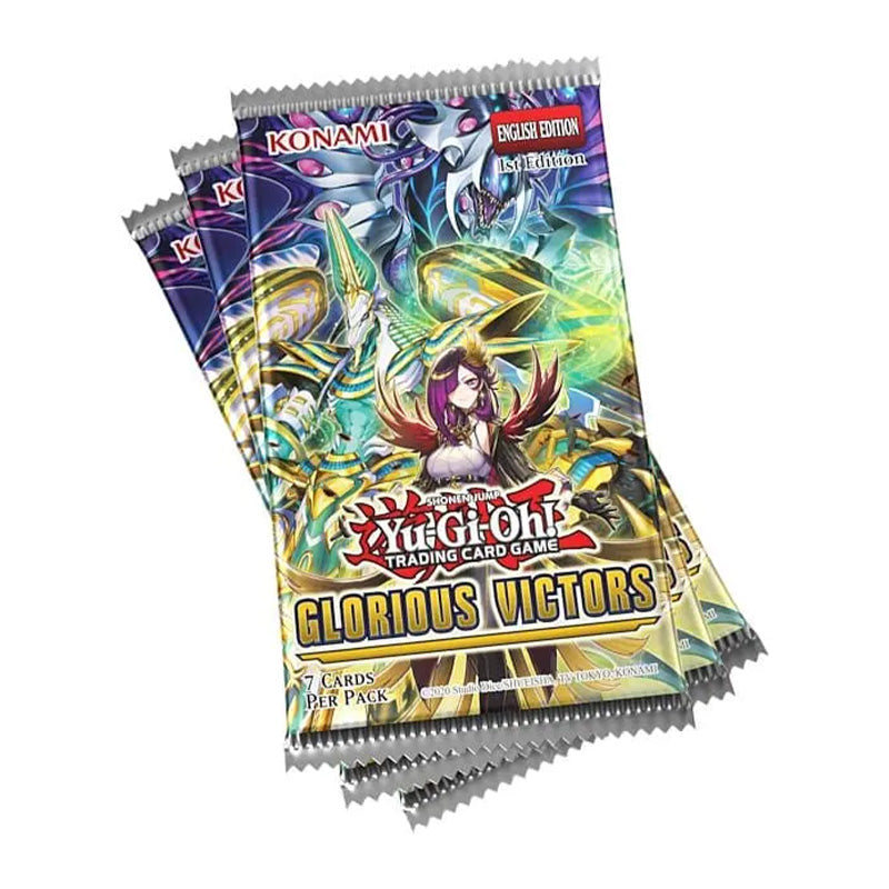 YuGiOh! Glorious Victors 3-Booster Tuck Box