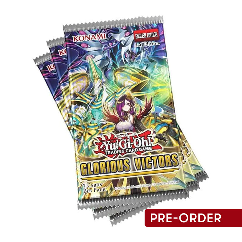 YuGiOh! Glorious Victors 3-Booster Tuck Box