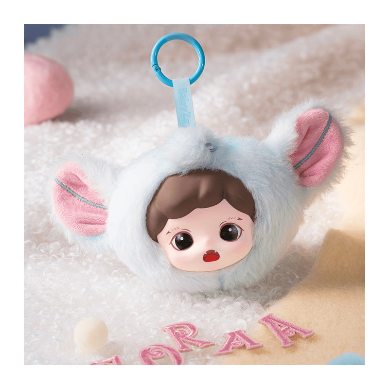 ZORAA Fluffy Little World Plush Keychain Single Blind Box