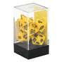 Chessex CHX 25402 Opaque Polyhedral Yellow/black 7-Die Set