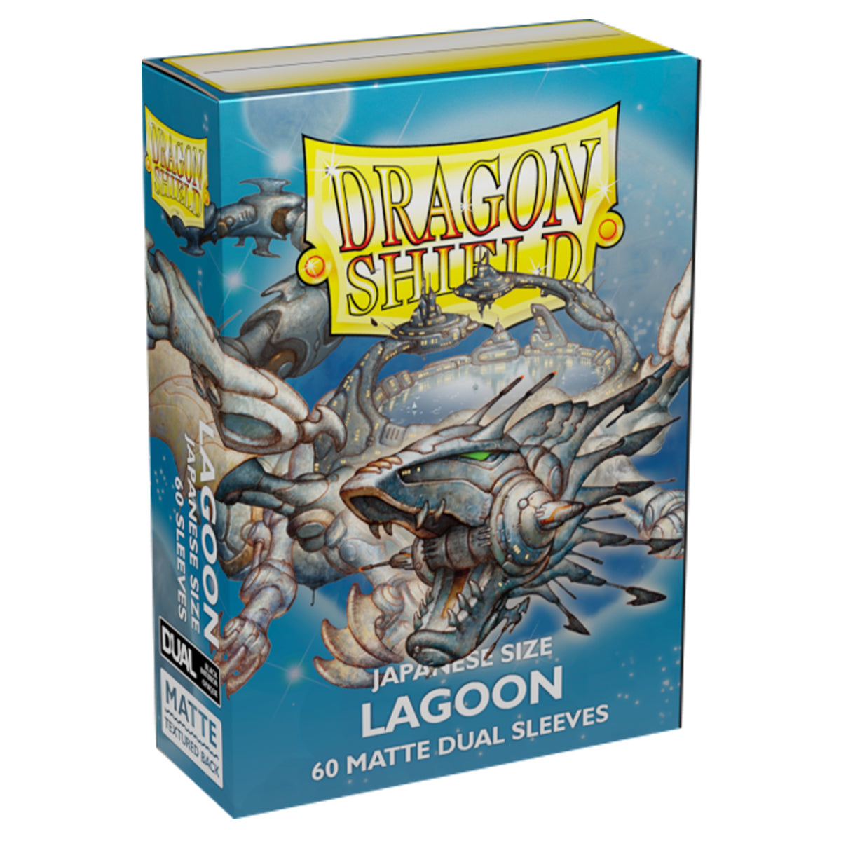 Dragon Shield Japanese 60ct Dual Matte Lagoon Blue Sleeves 59x86mm