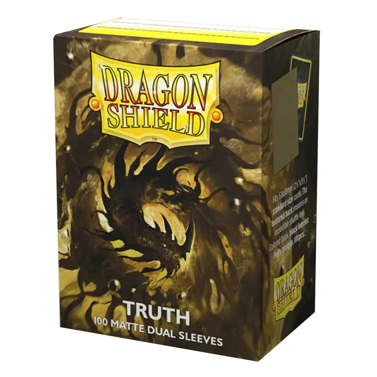 Dragon Shield Standard 100ct Dual Matte Truth Gold Sleeves 63x88mm