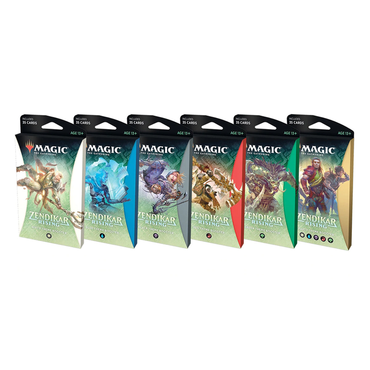 Magic Zendikar Rising Theme Boosters (Set of 6) MTG