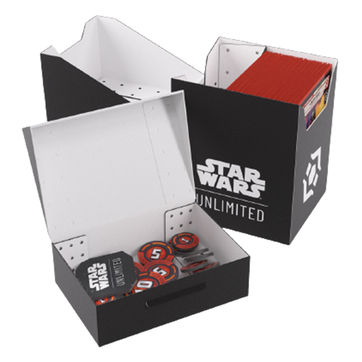 Gamegenic Star Wars Unlimited Soft Crate Deck Box - Black/White