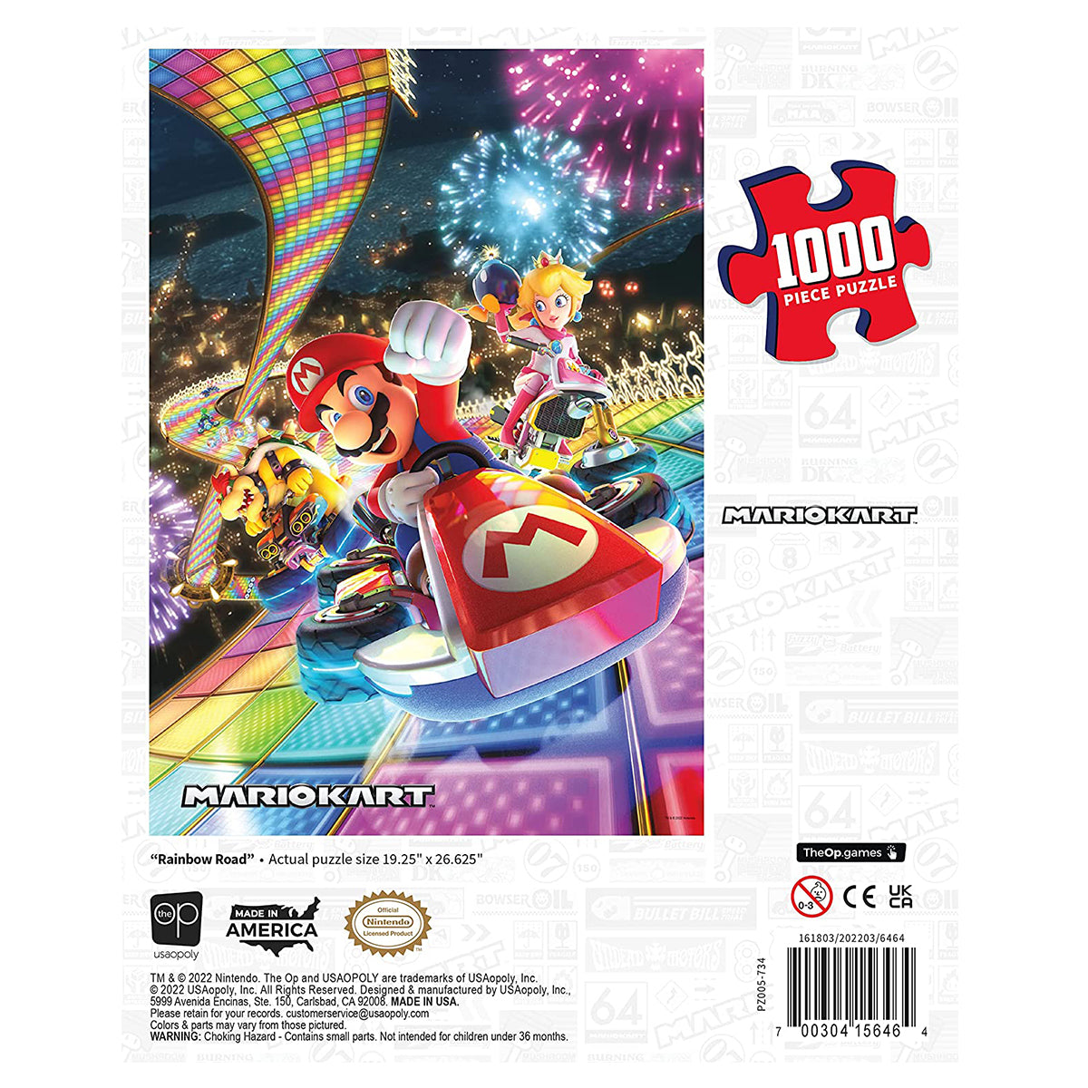 Mario Kart "Rainbow Road" 1000-Piece Puzzle