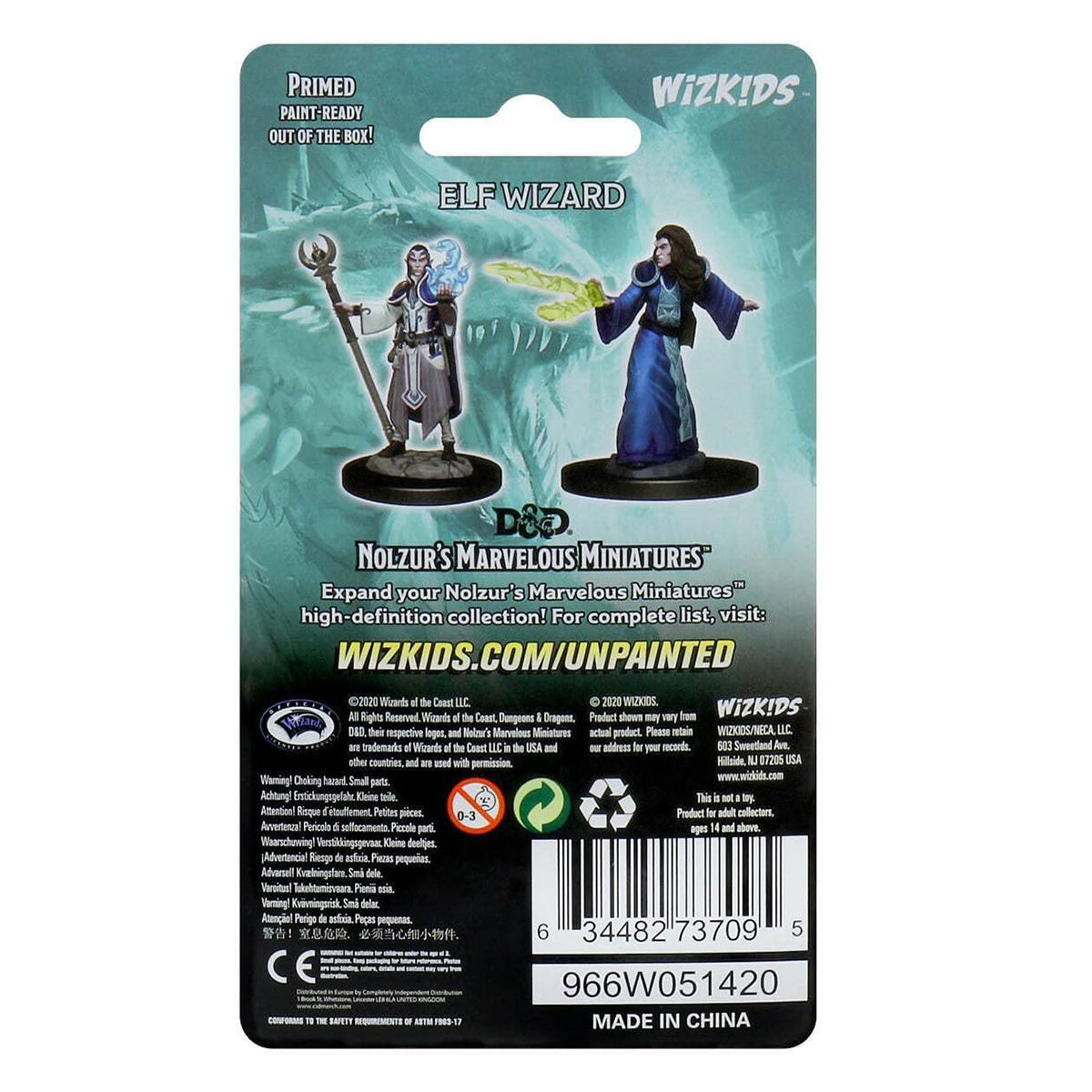D&D Nolzurs Marvelous Unpainted Miniatures Male Elf Wizard