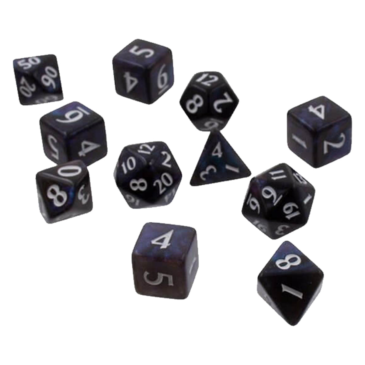 ULTRA PRO Eclipse 11 Dice Set Jet Black