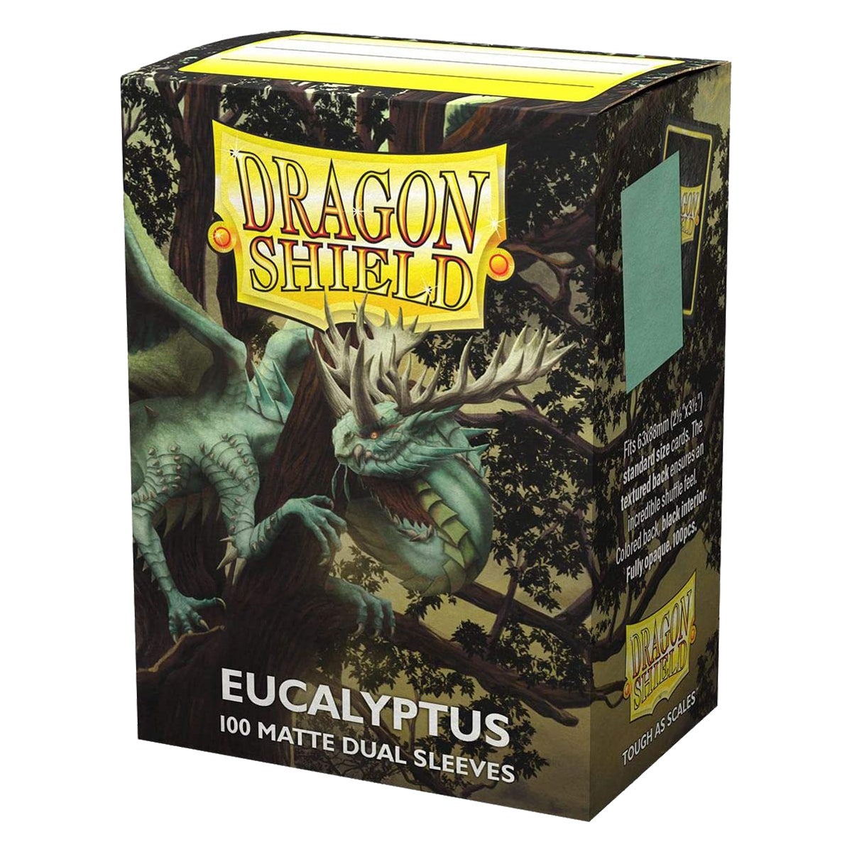 Dragon Shield Standard 100ct Dual Matte Eucalyptus Pastel Green Sleeves 63x88mm