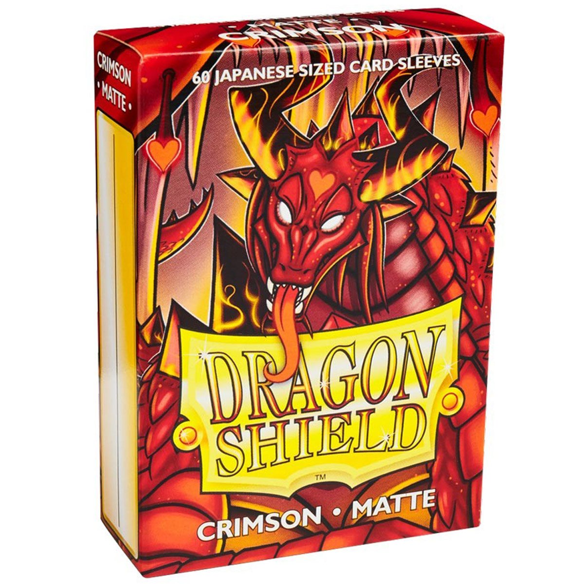 Dragon Shield Japanese 60ct Matte Crimson Sleeves 59x86mm