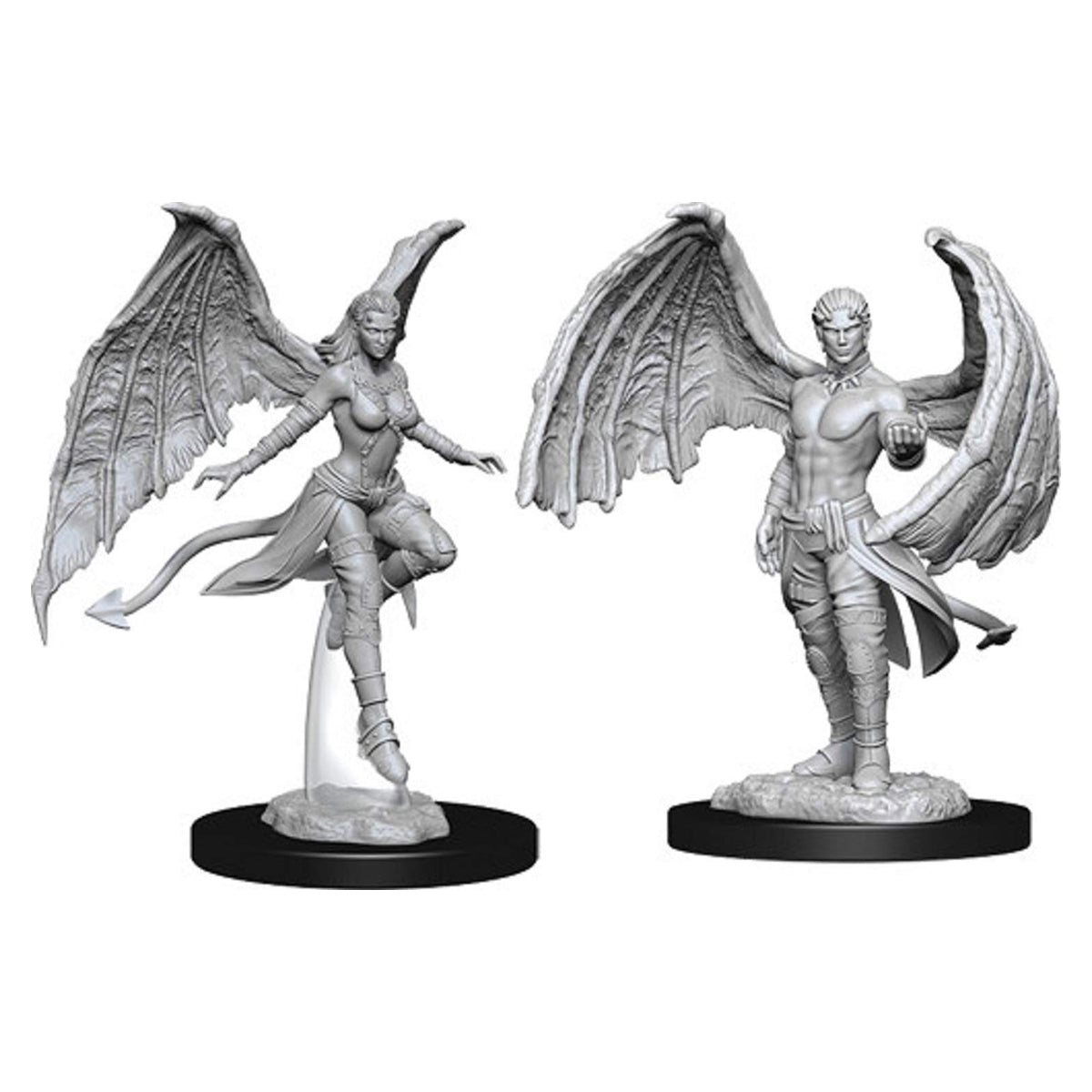 D&D Nolzurs Marvelous Unpainted Miniatures Succubus & Incubus