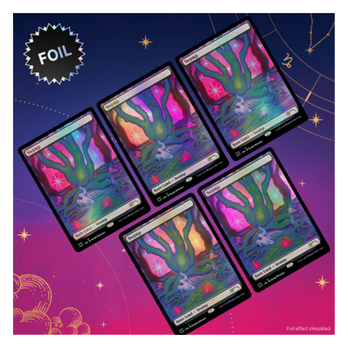 Secret Lair The Astrology Lands: Capricorn Foil Edition Magic the Gathering