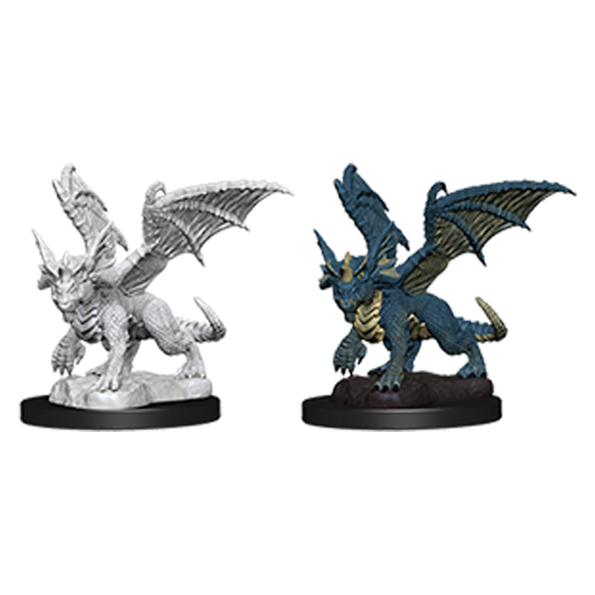D&D Nolzurs Marvelous Unpainted Miniatures Blue Dragon Wyrmling