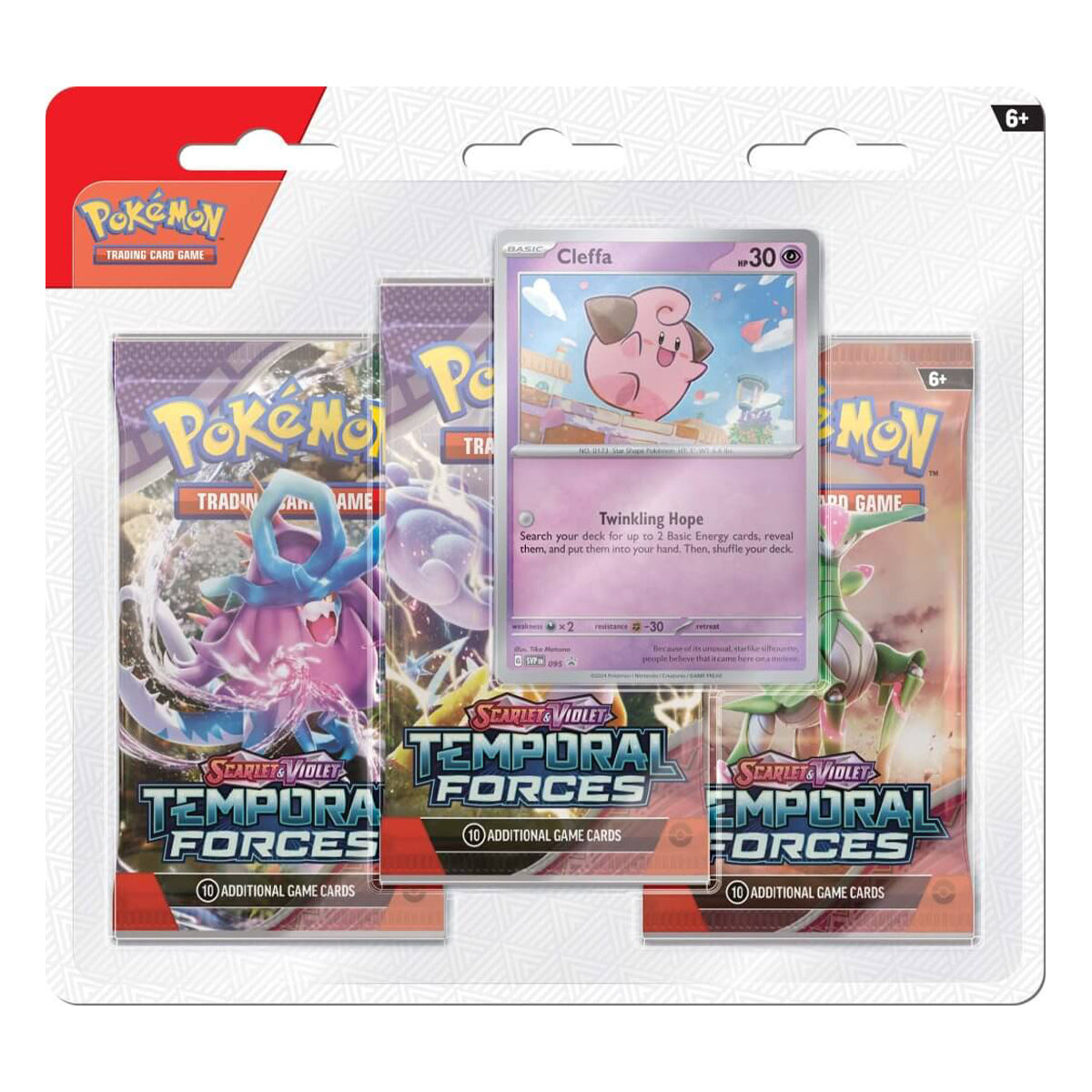 Scarlet & Violet Temporal Forces Three Booster Blisters (Pair) POKEMON TCG