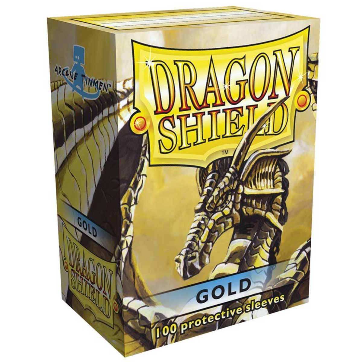 Dragon Shield Standard 100ct Classic Gold Sleeves 63x88mm