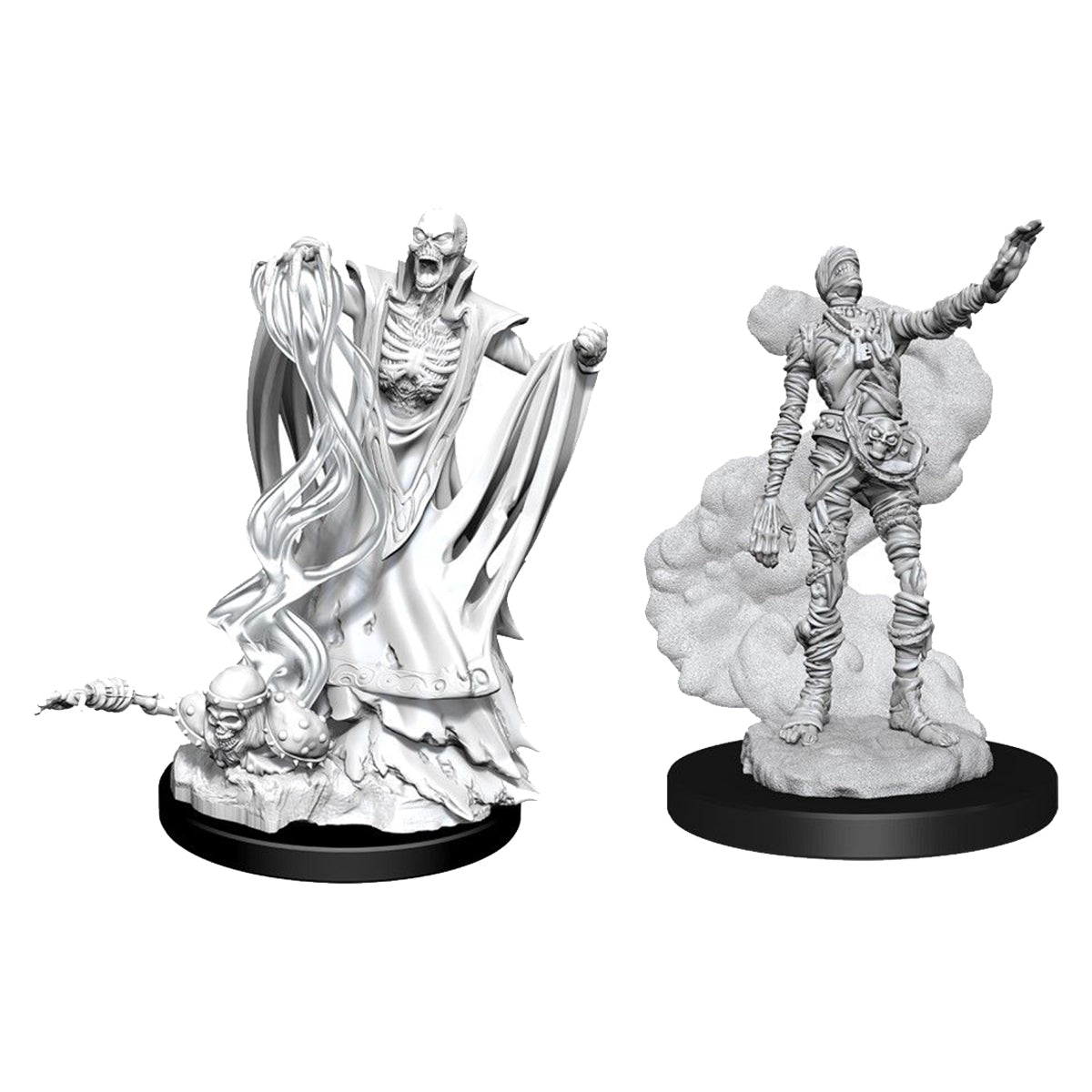 D&D Nolzurs Marvelous Unpainted Miniatures Lich and Mummy Lord