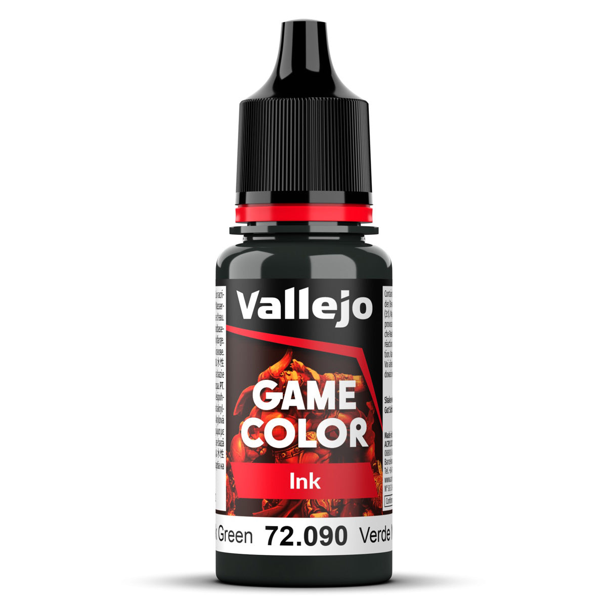 Vallejo Game Colour Black Green Ink 18ml (72.090)
