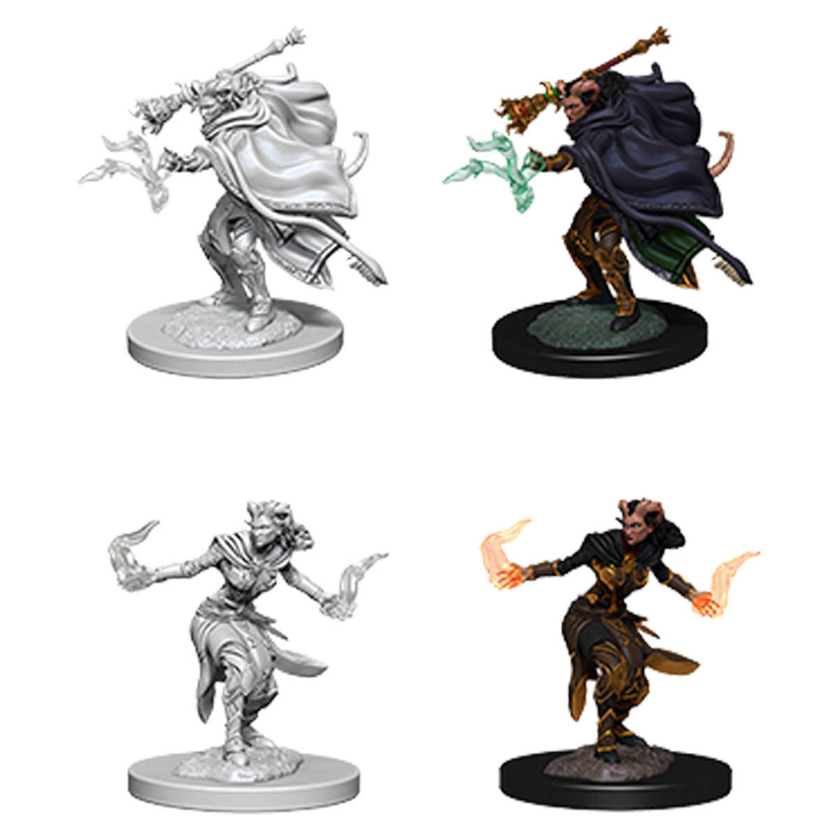 D&D Nolzurs Marvelous Unpainted Miniatures Female Tiefling Warlock