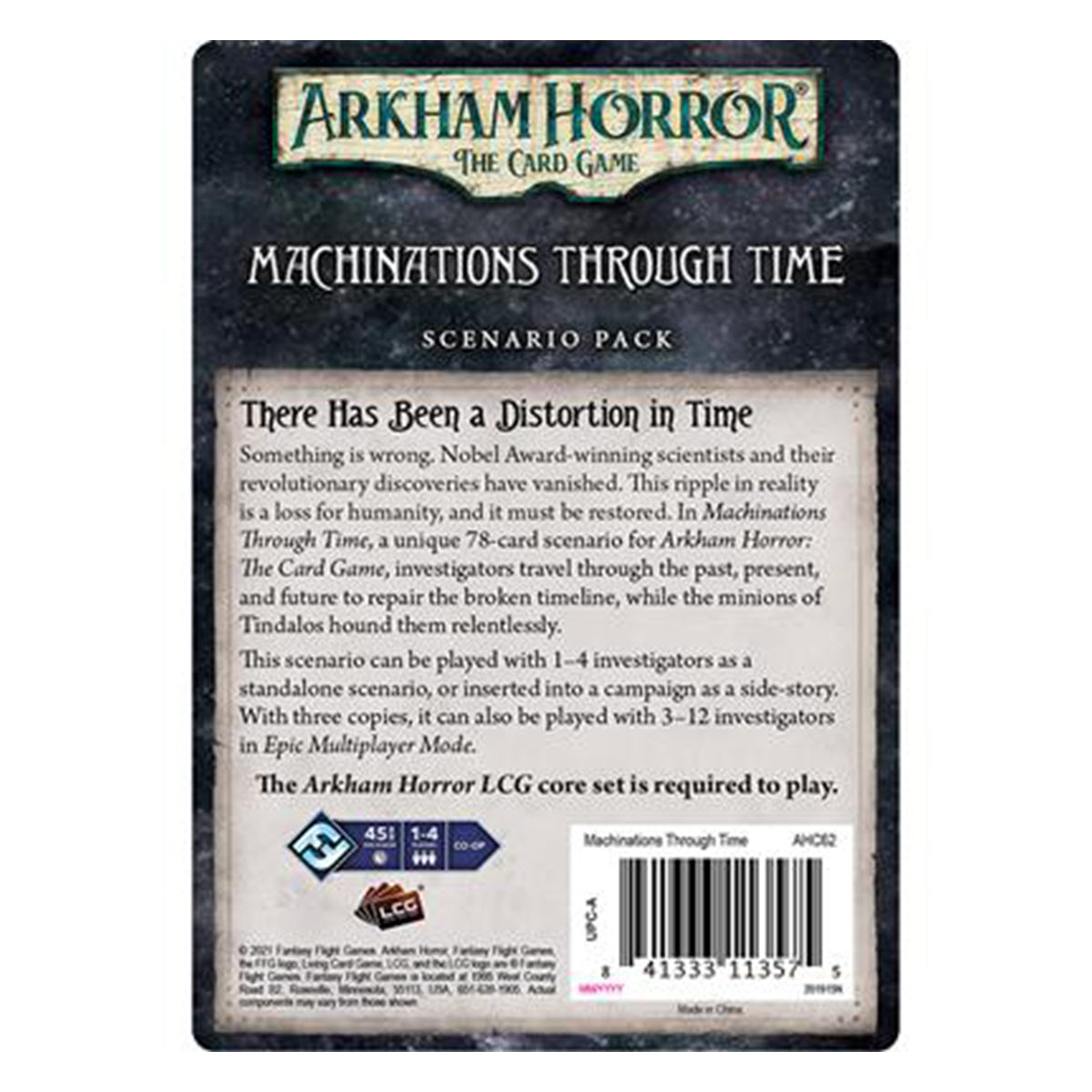 Arkham Horror LCG Machinations Through Time Scenario Pack
