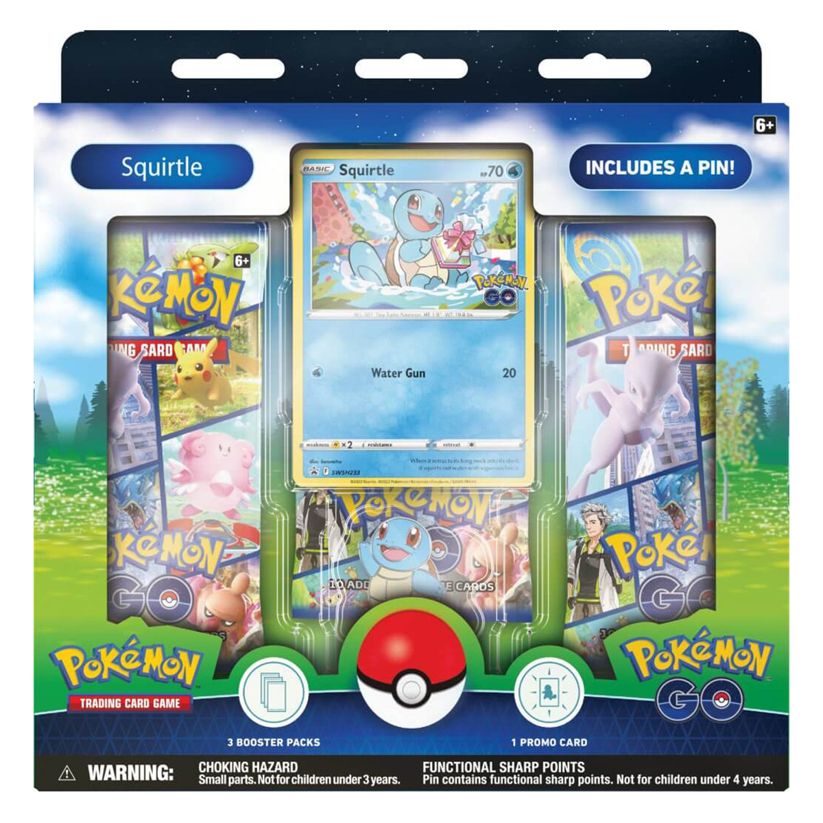 Pokemon GO Pin Collection (Set of 3) POKEMON TCG