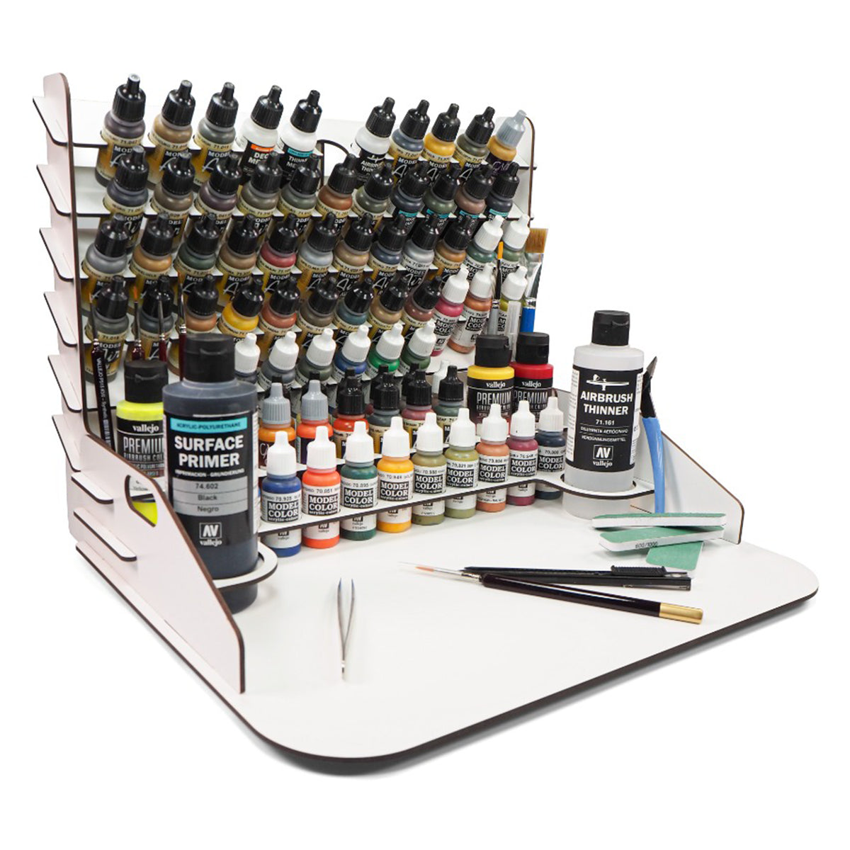 Vallejo Paint Display and Work Station with Vertical Storage 40 x 30 cm