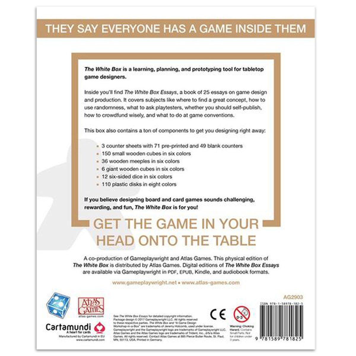 The White Box A Game Design Workshop in a Box | Board Game – Gameology