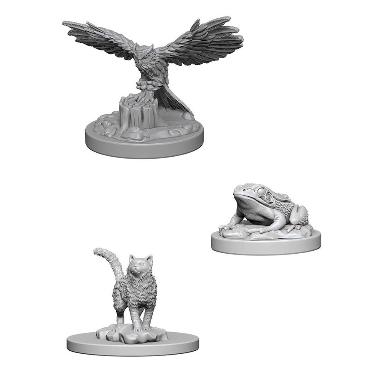 WizKids Deep Cuts Unpainted Miniatures Familiars