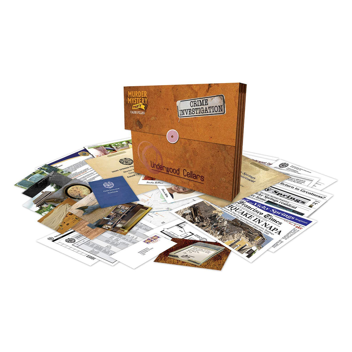 Murder Mystery Party Case Files Underwood Cellars