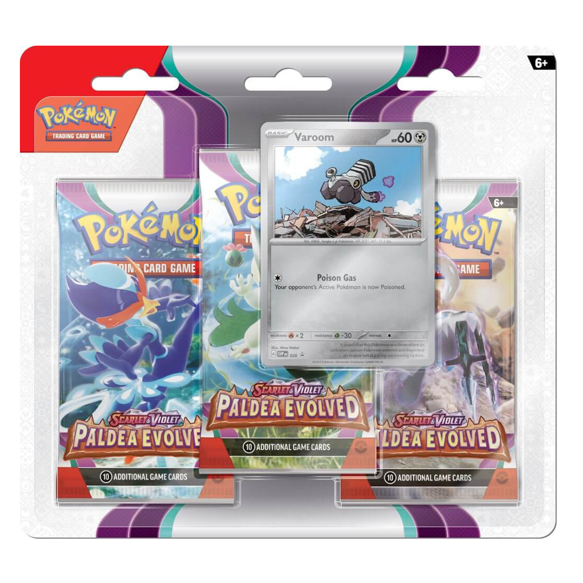 Scarlet & Violet Paldea Evolved Three Booster Blister (Pair) POKEMON TCG