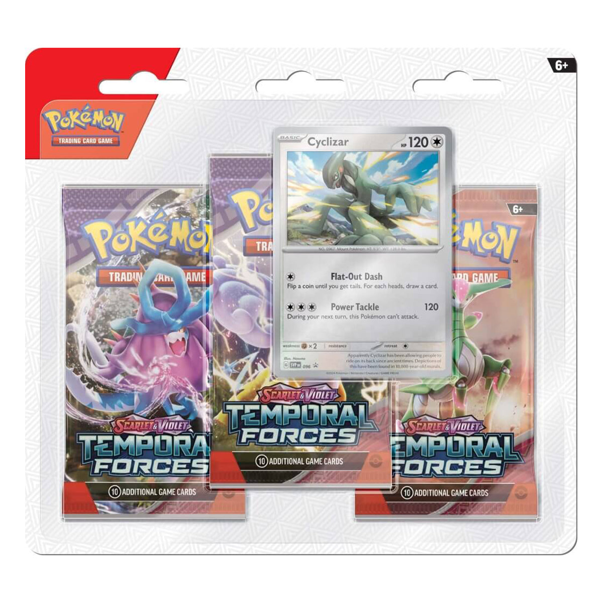 Scarlet & Violet Temporal Forces Three Booster Blisters (Pair) POKEMON TCG