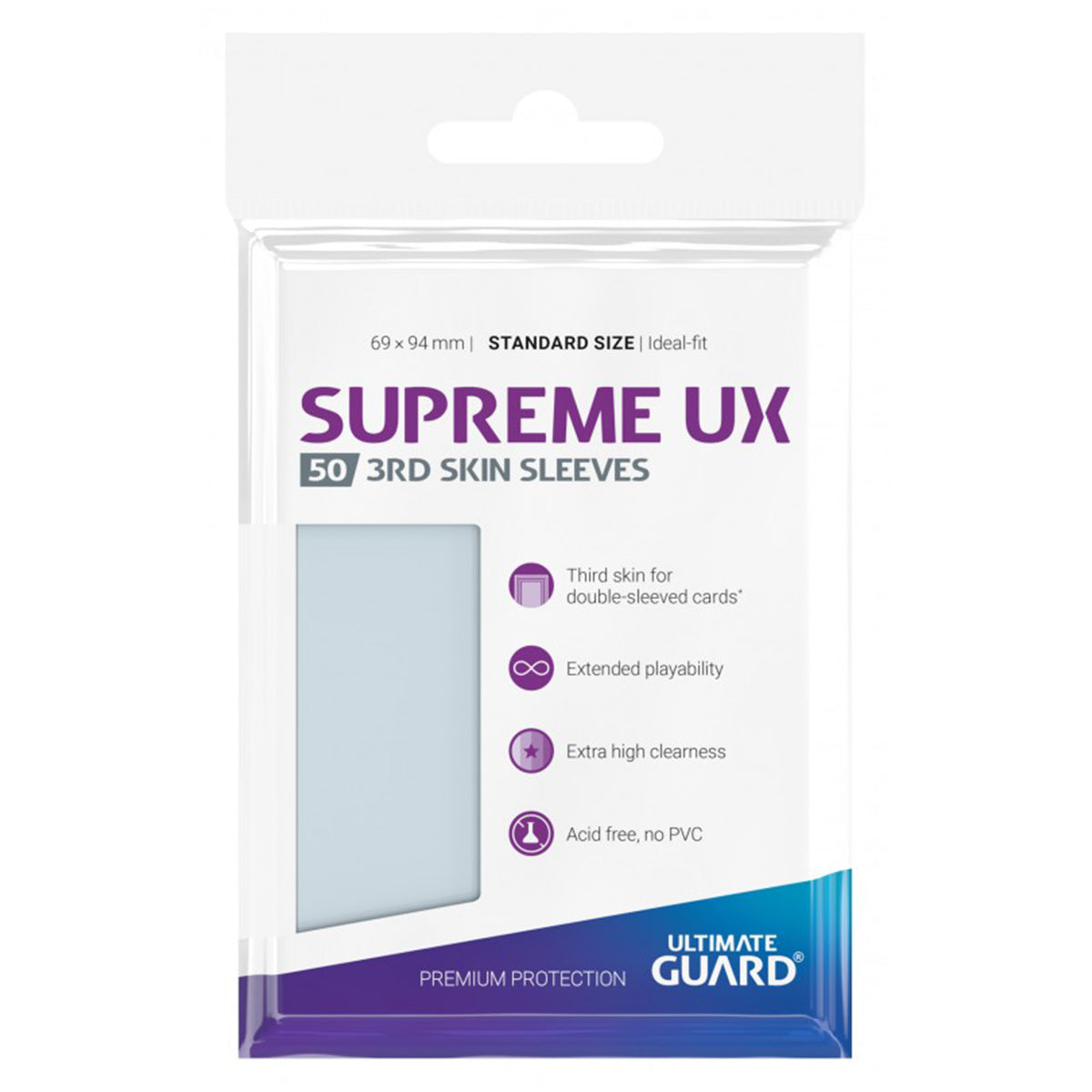Ultimate Guard Supreme UX 3rd Skin Sleeves 50ct 69x94 mm