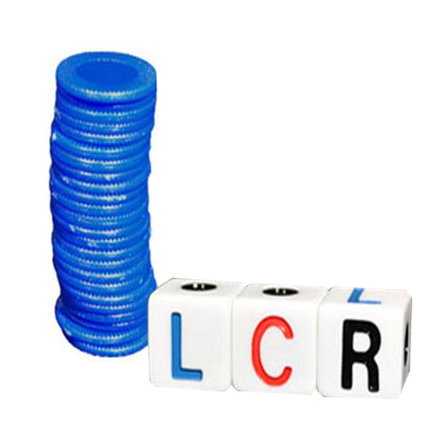 LCR Left Center Right Blue Tin