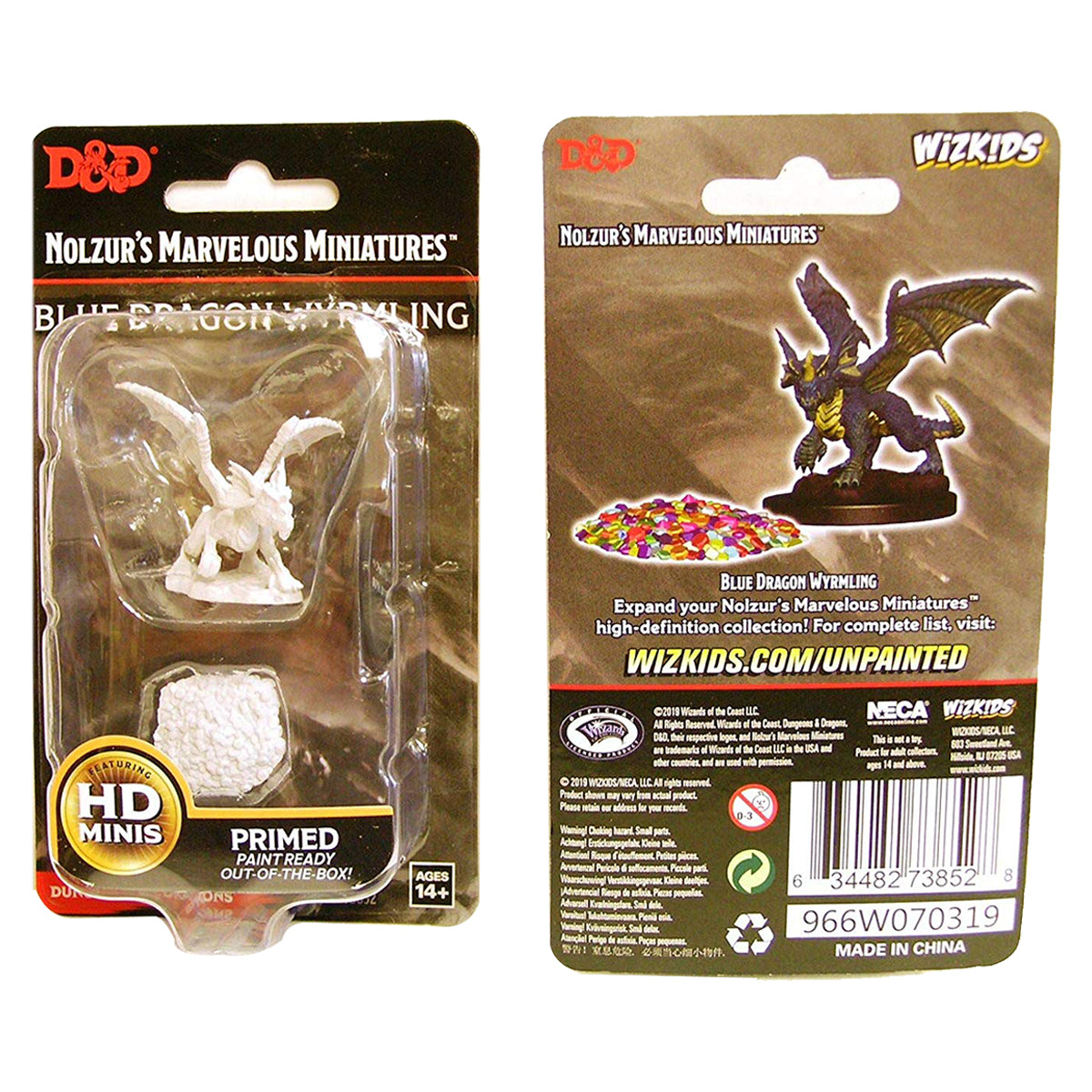 D&D Nolzurs Marvelous Unpainted Miniatures Blue Dragon Wyrmling