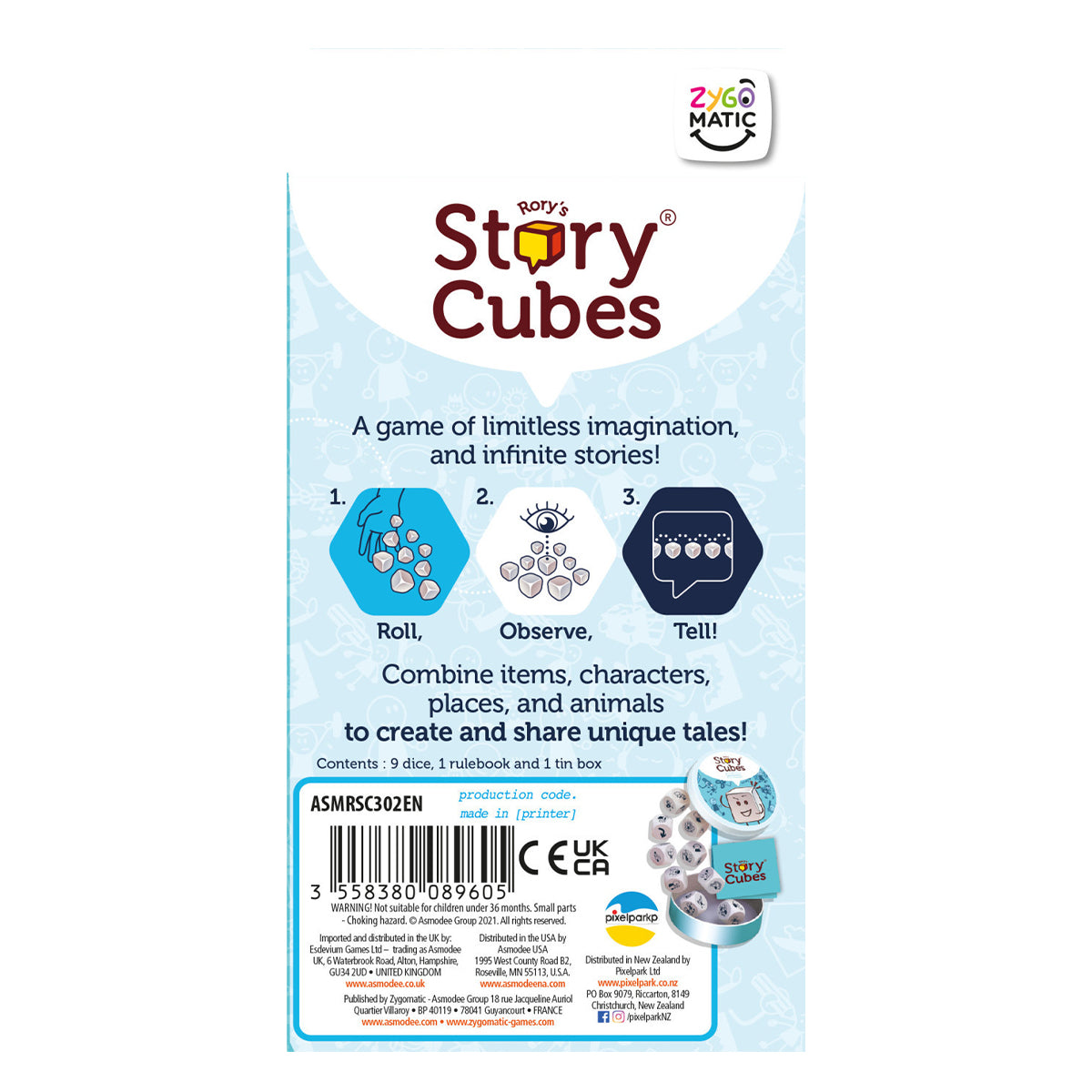 Rory's Story Cubes Action Blister Pack