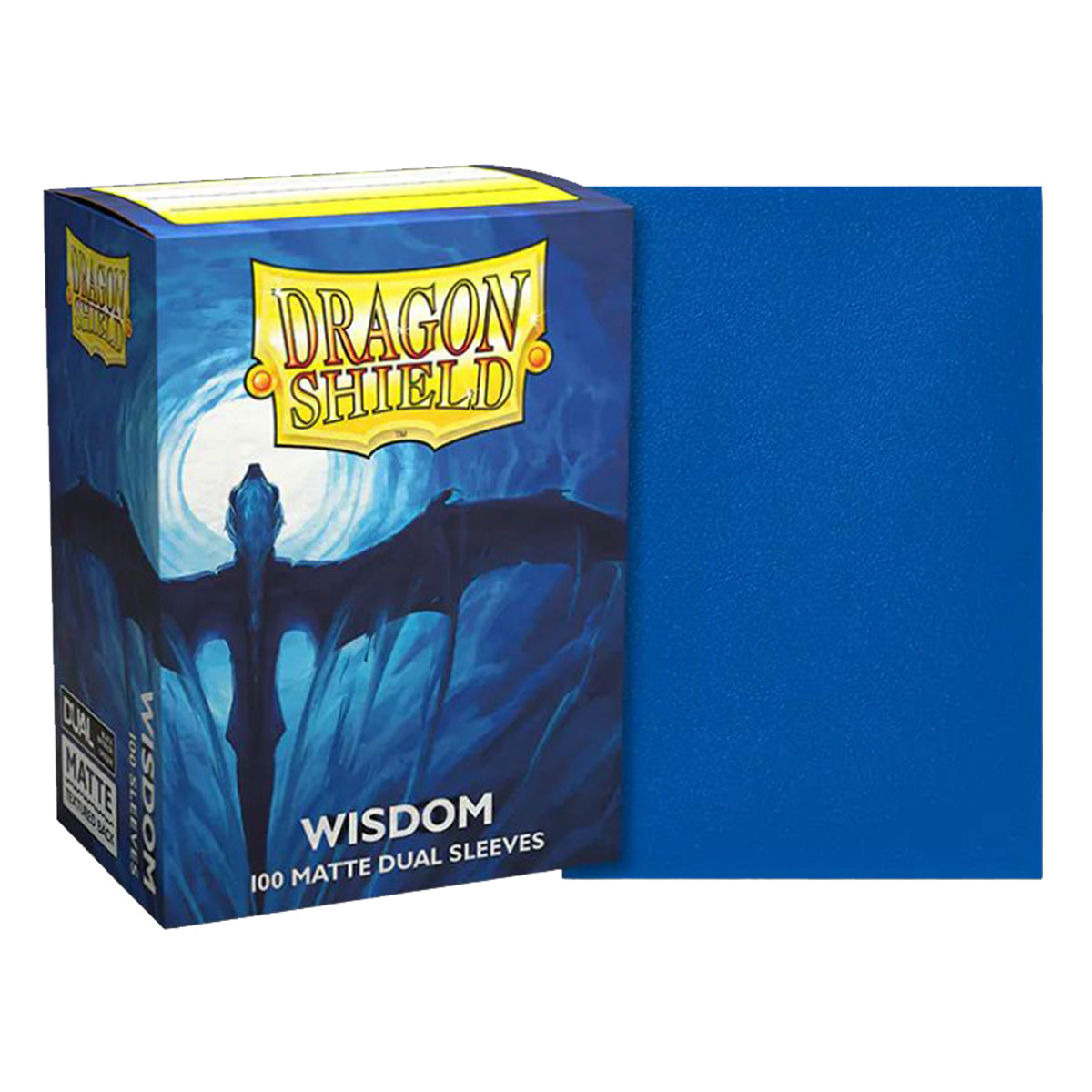 Dragon Shield Standard 100ct Dual Matte Wisdom Blue Sleeves 63x88mm