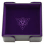 Die Hard Dice Folding Square Tray Purple  Velvet