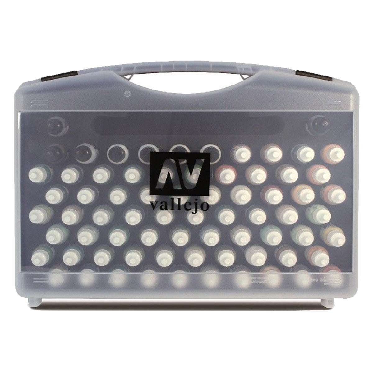 Vallejo Model Colour set 72 Basic colours Brushes Plastic Case Set